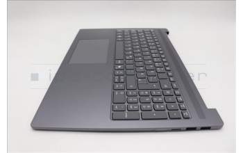Lenovo 5CB1R07940 C-Cover with keyboard, German, Luna Grey, Non-Backlight, 4CELL, UK