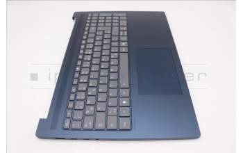 Lenovo 5CB1R07970 C-Cover with keyboard, German, Cosmic Blue, Backlight, 3CELL, UK