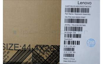 Lenovo 5CB1R07982 C-Cover with keyboard, Slovenian, Cosmic Blue, Backlight, 3CELL, UK