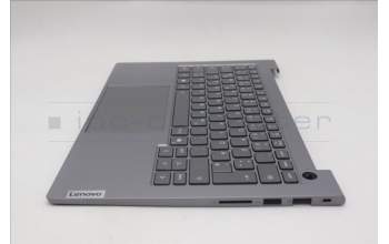 Lenovo 5CB1R08683 C-Cover with keyboard, German, Arctic Grey, Backlight, H-series, UK