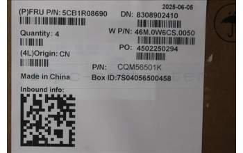 Lenovo 5CB1R08690 C-Cover with keyboard, Hungarian, Arctic Grey, Backlight, H-series, UK