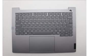 Lenovo 5CB1R08696 C-Cover with keyboard, US English Euro, Arctic Grey, Backlight, H-series, US