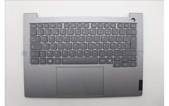 Lenovo 5CB1R08782 C-Cover with keyboard, French, Arctic Grey, Backlight, U-series, US
