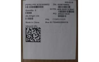 Lenovo 5CB1R08852 C-Cover with keyboard, Belgian, Arctic Grey, Backlight, H-series, UK