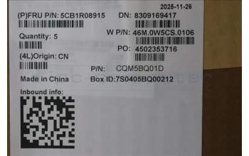 Lenovo 5CB1R08915 C-Cover with keyboard, Slovenian, Arctic Grey, Backlight, U-series, UK