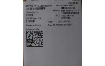 Lenovo 5CB1R08926 C-Cover with keyboard, Czech Slovakian, Arctic Grey, Backlight, U-series, UK