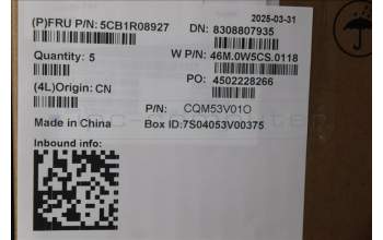 Lenovo 5CB1R08927 C-Cover with keyboard, French, Arctic Grey, Backlight, U-series, US