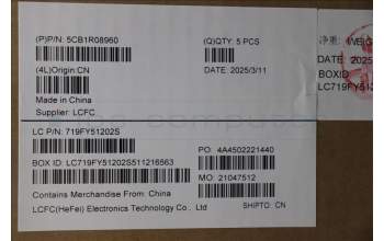 Lenovo 5CB1R08960 C-Cover with keyboard, Bulgarian, Cosmic Blue, Backlight, UK