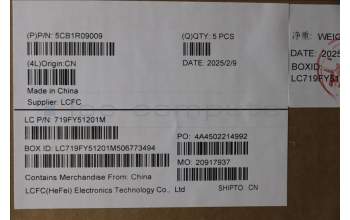 Lenovo 5CB1R09009 C-Cover with keyboard, Slovenian, Luna Grey, Backlight, UK