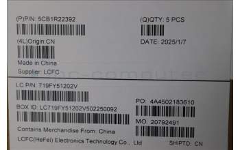 Lenovo 5CB1R22392 C-Cover with keyboard, Russian, Luna Grey, Non-Backlight, US