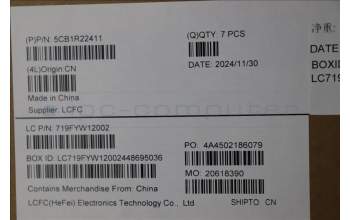 Lenovo 5CB1R22411 D-Cover, 83K2, Luna Grey