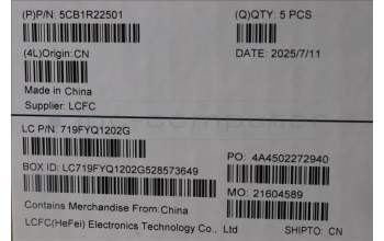 Lenovo 5CB1R22501 C-Cover with keyboard, Ukraine, Cosmic Blue, Backlight, US