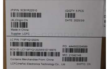 Lenovo 5CB1R22510 C-Cover with keyboard, Czech Slovakian, Luna Grey, Backlight, UK