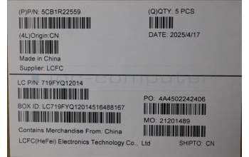 Lenovo 5CB1R22559 C-Cover with keyboard, UK English, Luna Grey, Backlight, UK