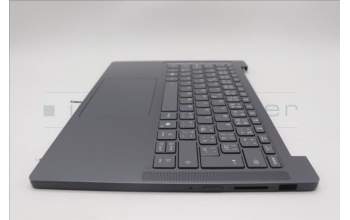 Lenovo 5CB1R26694 C-Cover with keyboard, Czech Slovakian, Luna Grey, Backlight, UK