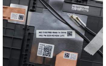 Lenovo 5CB1R27628 C-Cover with keyboard, Slovenian, Luna Grey, Backlight, UK