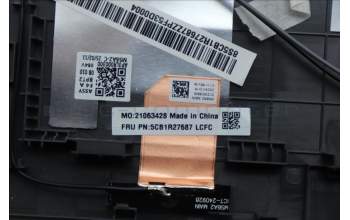 Lenovo 5CB1R27687 C-Cover with keyboard, Russian, Luna Grey, Non-Backlight, US