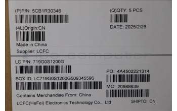 Lenovo 5CB1R30346 C-Cover with keyboard, Belgian, UK