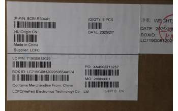 Lenovo 5CB1R30441 Tastatur inkl. Topcase ASM_ENG L 83KBCB NBL