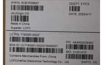 Lenovo 5CB1R35637 C-Cover with keyboard, Spanish, Luna Grey, Backlight, UK