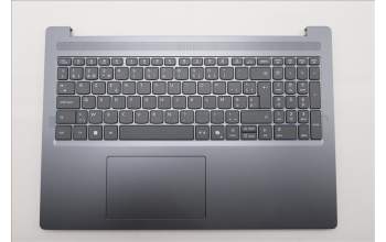 Lenovo 5CB1R35677 C-Cover with keyboard, Belgian, Luna Grey, Non-Backlight, UK