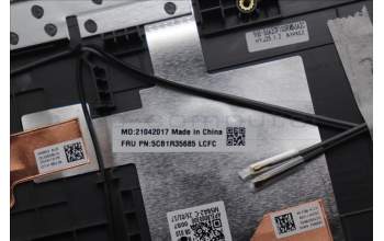 Lenovo 5CB1R35685 C-Cover with keyboard, German, Luna Grey, Non-Backlight, UK