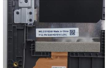 Lenovo 5CB1R37010 C-Cover with keyboard, Arabic, Arctic Grey, Non-Backlight, US