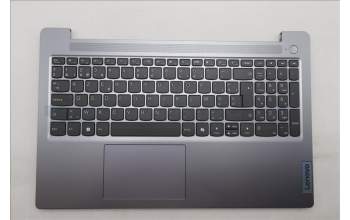 Lenovo 5CB1R37016 C-Cover with keyboard, Belgian, Arctic Grey, Non-Backlight, UK