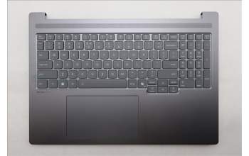 Lenovo 5CB1R61103 C-Cover with keyboard, US English Euro, Luna Grey, DIS, US