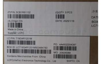 Lenovo 5CB1R61132 C-Cover with keyboard, English, Luna Grey, UMA, US