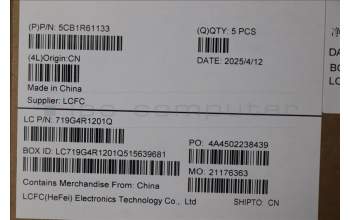 Lenovo 5CB1R61133 C-Cover with keyboard, US English Euro, Luna Grey, UMA, US