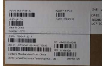 Lenovo 5CB1R61140 C-Cover with keyboard, Hungarian, Luna Grey, UMA, UK