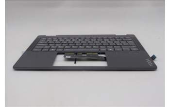 Lenovo 5CB1R61232 C-Cover with keyboard, Portuguese, Luna Grey, FingerPrint, Puresight Logo, UK