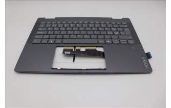 Lenovo 5CB1R61236 C-Cover with keyboard, Switzerland, Luna Grey, FingerPrint, Puresight Logo, UK