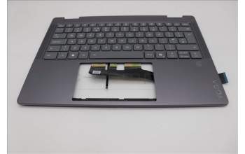 Lenovo 5CB1R61240 C-Cover with keyboard, UK English, Luna Grey, FingerPrint, Puresight Logo