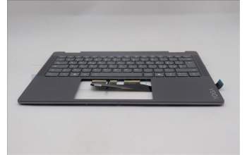 Lenovo 5CB1R61254 C-Cover with keyboard, Italian, Luna Grey, Non-FingerPrint, Puresight Logo, UK