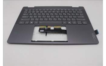 Lenovo 5CB1R61257 C-Cover with keyboard, Hebrew, Luna Grey, Non_FingerPrint, Puresight Logo