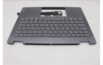 Lenovo 5CB1R61257 C-Cover with keyboard, Hebrew, Luna Grey, Non_FingerPrint, Puresight Logo