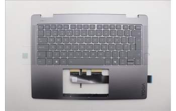 Lenovo 5CB1R61270 C-Cover with keyboard, UK English, Luna Grey, Non-FingerPrint, Puresight Logo, UK