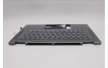 Lenovo 5CB1R61271 C-Cover with keyboard, US English Euro, Luna Grey, Non_FingerPrint, Puresight Logo