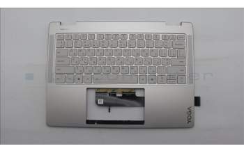 Lenovo 5CB1R61346 C-Cover with keyboard, Ukraine, Seashell, Non-FingerPrint, Puresight Logo, US