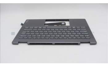 Lenovo 5CB1R61530 C-Cover with keyboard, Spanish, Luna Grey, FingerPrint, Non-Puresight Logo, UK