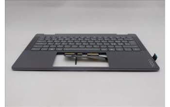 Lenovo 5CB1R61531 C-Cover with keyboard, Switzerland, Luna Grey, FingerPrint, Non-Puresight Logo, UK