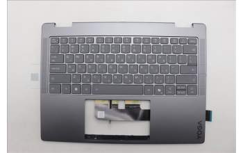 Lenovo 5CB1R61552 C-Cover with keyboard, Hebrew, Luna Grey, Non-FingerPrint, Non-Puresight Logo, US