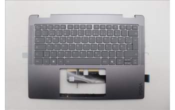 Lenovo 5CB1R61554 C-Cover with keyboard, German, Luna Grey, Non-FingerPrint, Non-Puresight Logo, UK