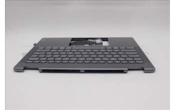 Lenovo 5CB1R61566 C-Cover with keyboard, US English Euro, Luna Grey, Non-FingerPrint, Non-Puresight Logo, US