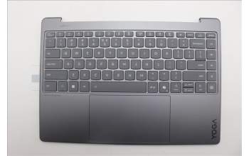 Lenovo 5CB1R61645 C-Cover with keyboard, US English Euro, Luna Grey, Puresight Logo, Screw, US