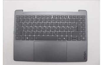 Lenovo 5CB1R61649 C-Cover with keyboard, German, Luna Grey, Puresight Logo, Screw, UK