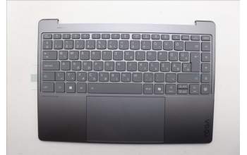 Lenovo 5CB1R61652 C-Cover with keyboard, Hungarian, Luna Grey, Puresight Logo, Screw, UK