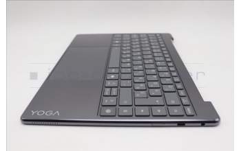 Lenovo 5CB1R61652 C-Cover with keyboard, Hungarian, Luna Grey, Puresight Logo, Screw, UK